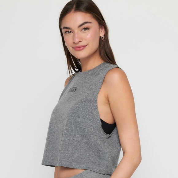 Spiritual Gangster | Shine Callie Crop in Heather Grey - Picture 5 of 9